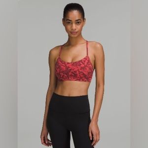 Lululemon Size 6 Red Flow Y Bra